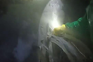 晋城消防水池堵漏现场